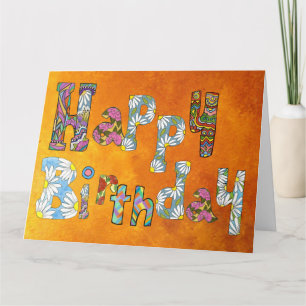 Grande carte d'anniversaire