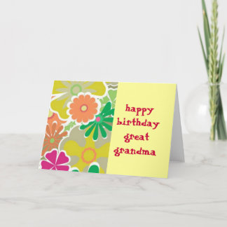 Grande carte d'anniversaire de grand-maman de