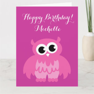 Grande carte d'anniversaire très grande avec nom p