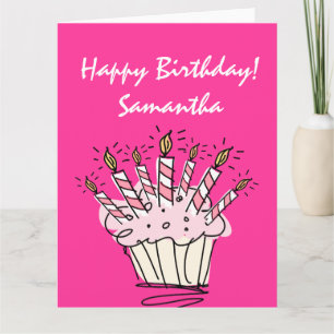 Grande carte d'anniversaire très grande pour les f