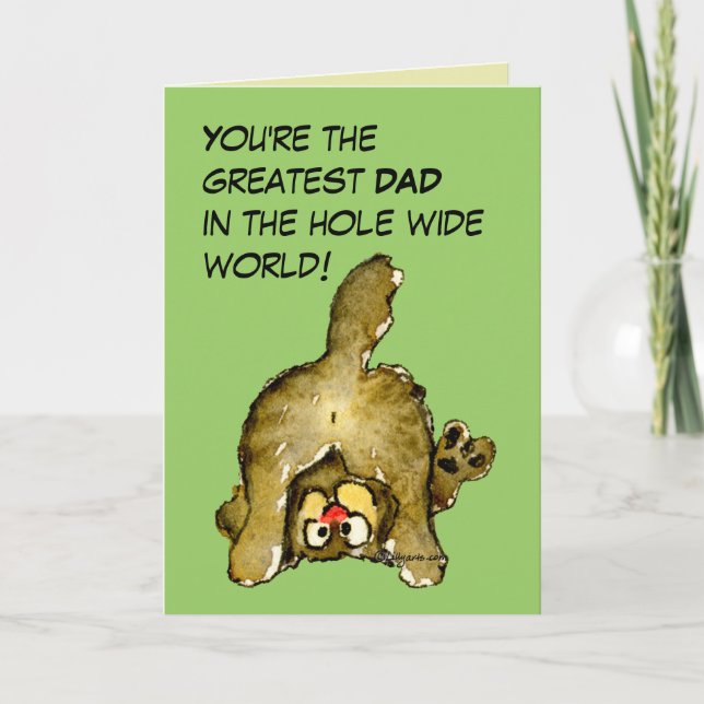 Grande carte de chat papa (Devant)