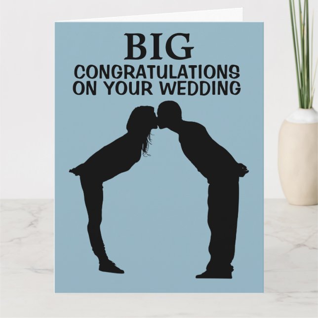 GRANDE CARTE DE FÉLICITATIONS DE MARIAGE MARIAGE G (Devant)