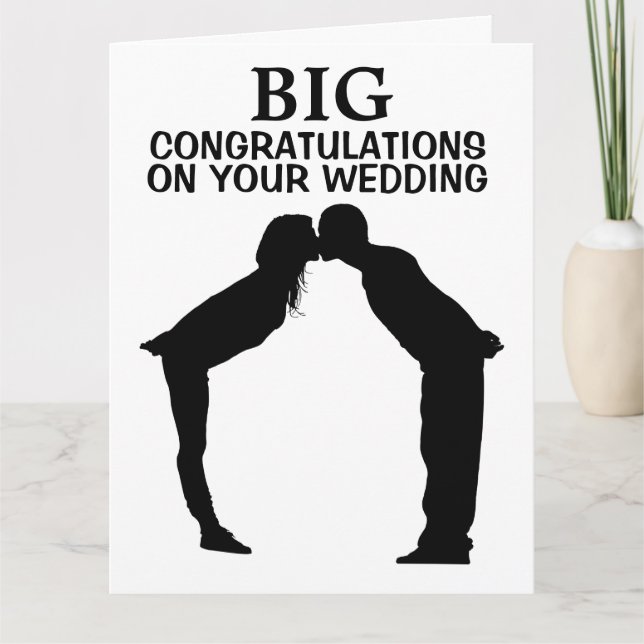 GRANDE CARTE DE FÉLICITATIONS DE MARIAGE MARIAGE G (Devant)