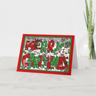 Grande carte de Joyeux Noël