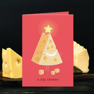 Grande carte de Noël au fromage
