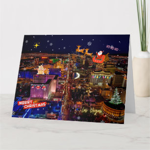 GRANDE carte de Noël Las Vegas