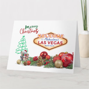 GRANDE carte de Noël Las Vegas