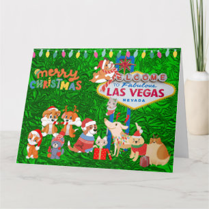 GRANDE carte de Noël Las Vegas