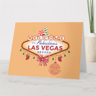 GRANDE carte de Noël Las Vegas