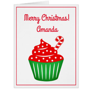 Grande carte de Noël très grande avec de mignons c