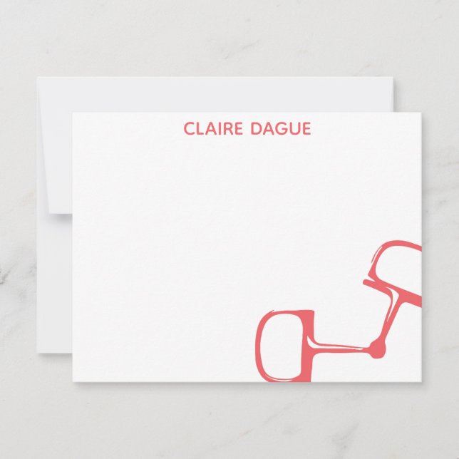 Grande carte de note de cheval de peu de filet de (Devant)