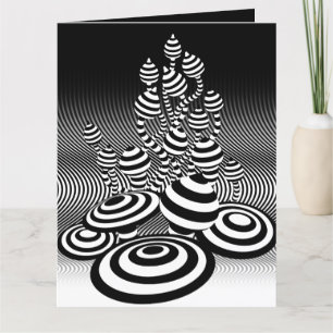 Grande carte de voeux aux champignons magiques