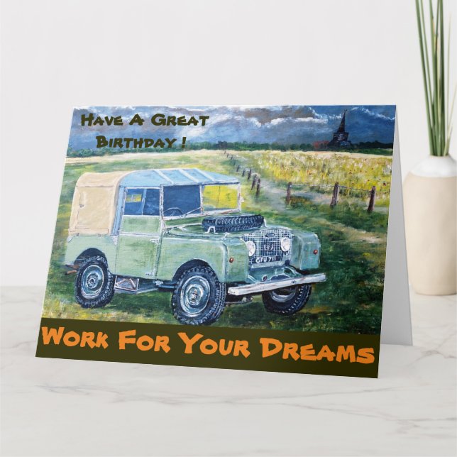 Grande carte d'encouragement /Anniversaire (Devant)