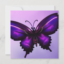 Grande carte papillon violet