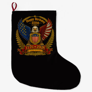 Grande Chaussette De Noël 4 juillet 250e anniversaire de l'indépendance 250