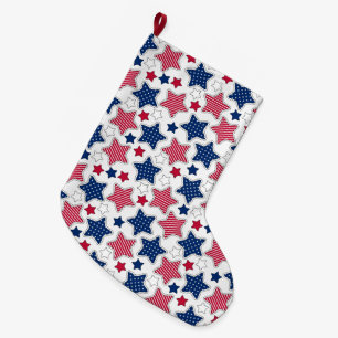 Grande Chaussette De Noël 4 juillet stockage
