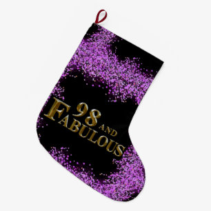 Grande Chaussette De Noël 98e anniversaire 
