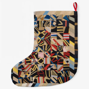 Grande Chaussette De Noël Amish folle courtepointe