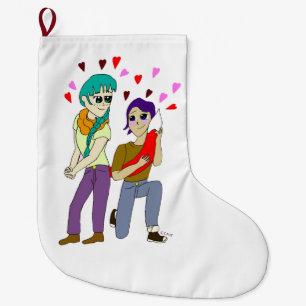 Grande Chaussette De Noël amour de queue