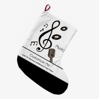 Grande Chaussette De Noël Amoureux de la musique