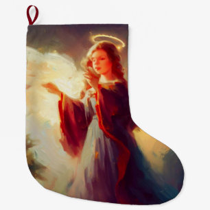 Grande Chaussette De Noël Ange de Noël 3