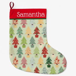 Grande Chaussette De Noël Arbre de Noël