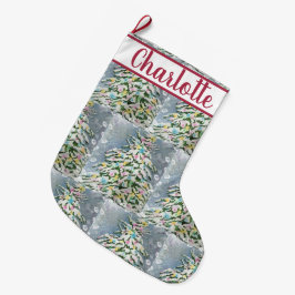 Grande Chaussette De Noël Arbre de Noël neigeux