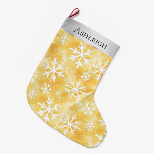 Grande Chaussette De Noël Argent Noël Pin violet Rouge rayures