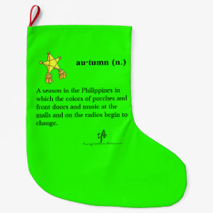 Grande Chaussette De Noël Automne philippin