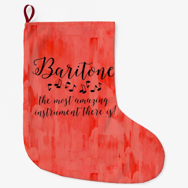 Grande Chaussette De Noël Baritone Extraordinaire (Devant)