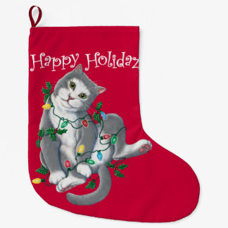 Grande Chaussette De Noël Bas heureux de Holidaze