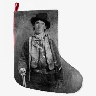 Grande Chaussette De Noël Billy The Kid, hors-la-loi américain de l'Ouest an