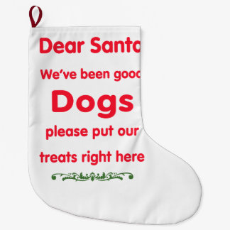 Grande Chaussette De Noël bons chiens