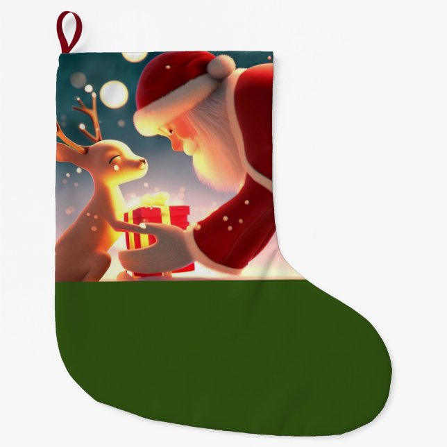 Grande Chaussette De Noël Bonté de Noël 1 (Devant)