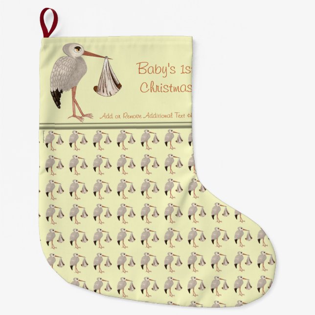 Grande Chaussette De Noël Bouche classique (neutre) 2 (Devant)