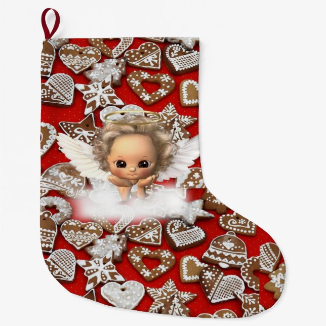 Grande Chaussette De Noël Bougie de Noël, Bougie de Noël (Devant)