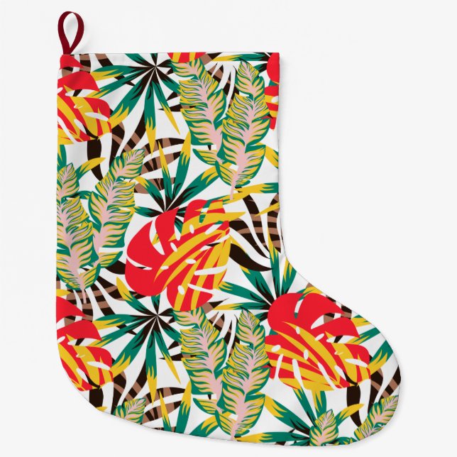Grande Chaussette De Noël Bright Tropical (Devant)