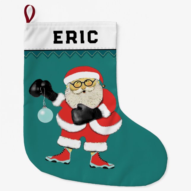 Grande Chaussette De Noël Cadeau de vacances en boîte (Devant)