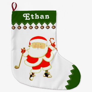 Grande Chaussette De Noël Cadeaux de vacances de golf personnalisés