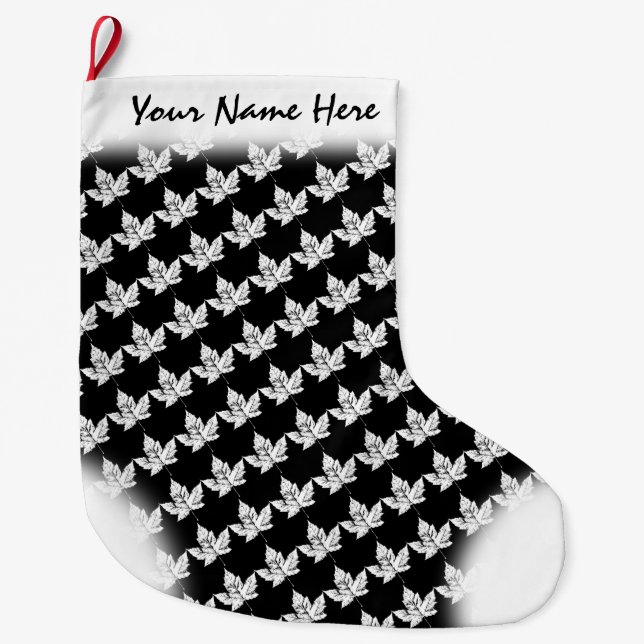 Grande Chaussette De Noël Canada Stocker Canada - Stocking de Noël sur mesur (Devant)