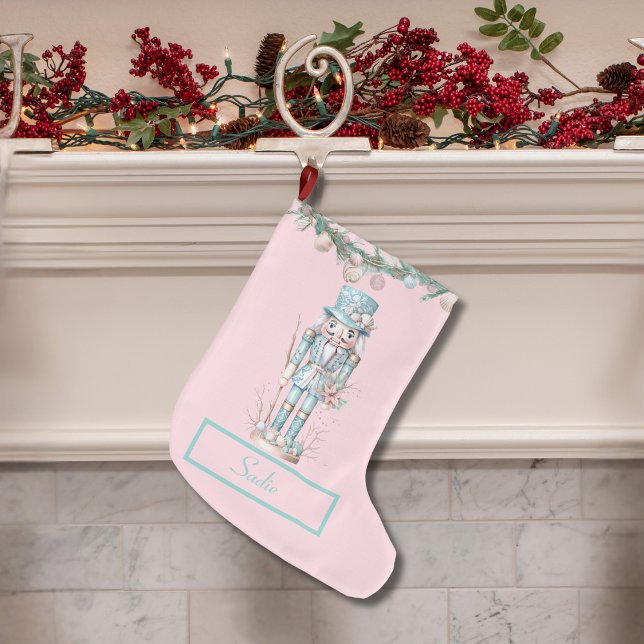 Grande Chaussette De Noël Casse-noix côtière (Coastal Nutcracker Large Christmas Stocking)