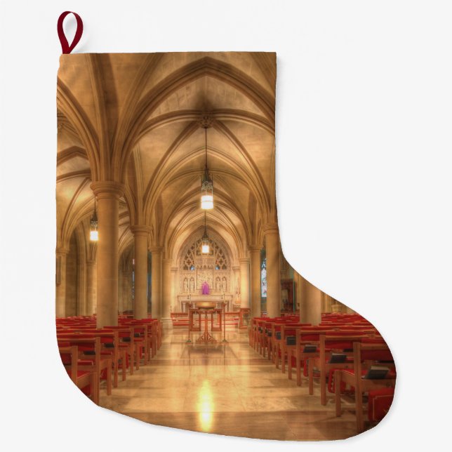 Grande Chaussette De Noël Cathédrale nationale de Washington Bethlehem Chape (Devant)