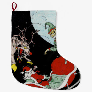 Grande Chaussette De Noël cauchemar de Noël Custom Christmas Stocking
