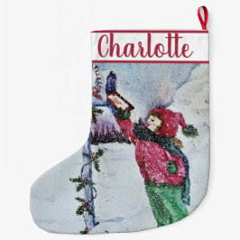 Grande Chaussette De Noël Cher Père Noël