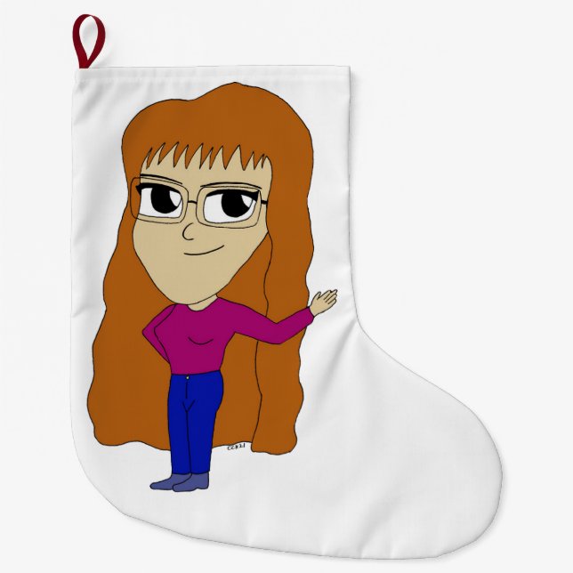 Grande Chaussette De Noël chibi (Devant)