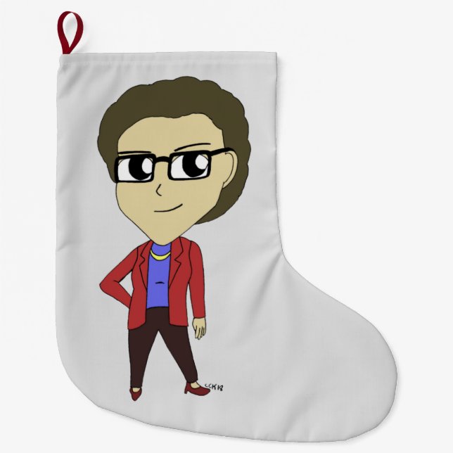 Grande Chaussette De Noël chibi (Devant)