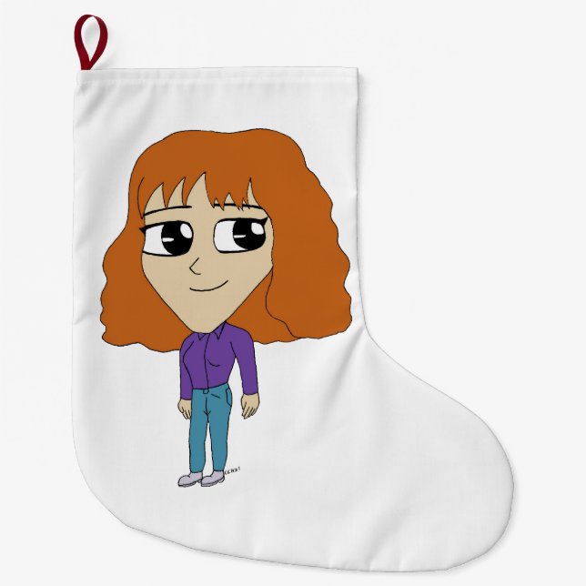 Grande Chaussette De Noël chibi (Devant)