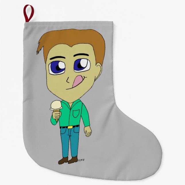 Grande Chaussette De Noël chibi (Devant)