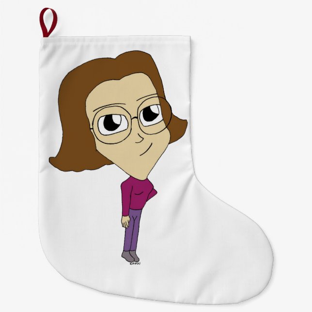 Grande Chaussette De Noël chibi (Devant)