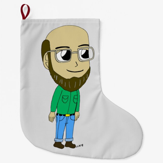 Grande Chaussette De Noël chibi (Devant)
